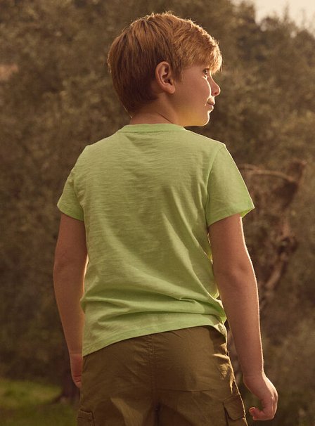 Παιδική Μπλούζα για Αγόρια Lime Dino