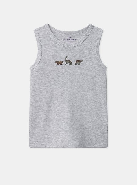 Σετ Παιδικά Φανελάκια για Αγόρια Multi Dinosaurs 2 τμχ