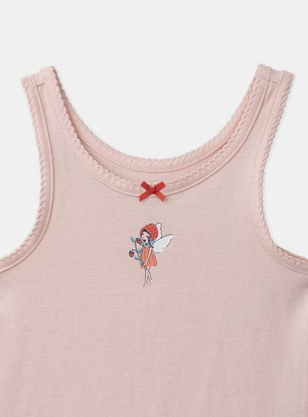 Σετ Παιδικά Φανελάκια για Κορίτσια Strawberry Fairy 2 τμχ