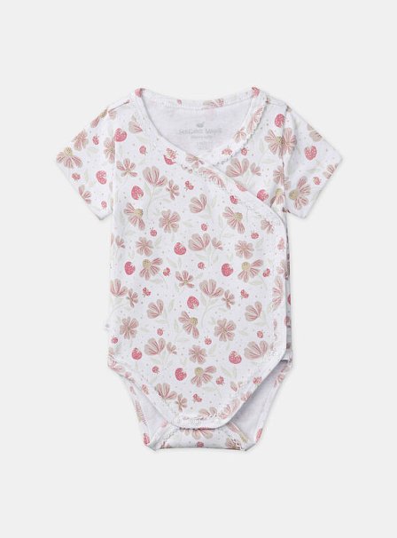 Σετ Βρεφικά Φορμάκια για Κορίτσια Strawberry Bloom 2 τμχ