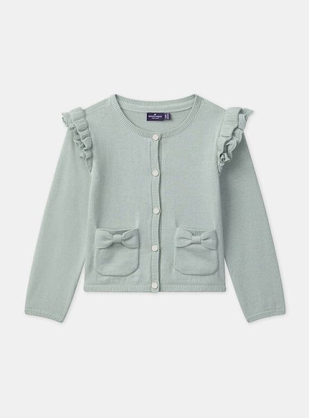 Παιδική Ζακέτα για Κορίτσια Green Bows