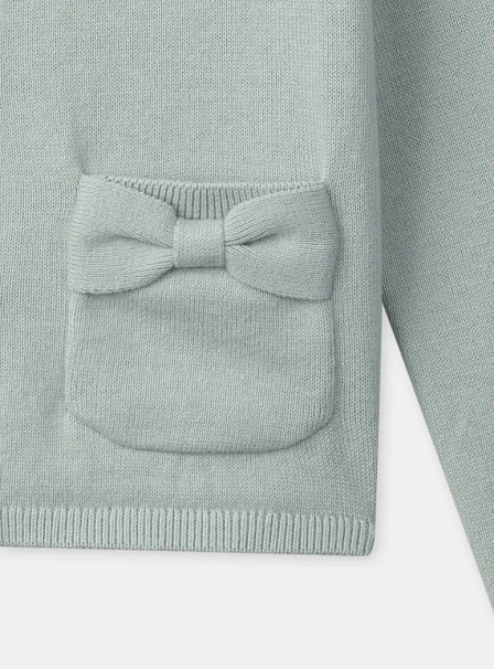 Παιδική Ζακέτα για Κορίτσια Green Bows