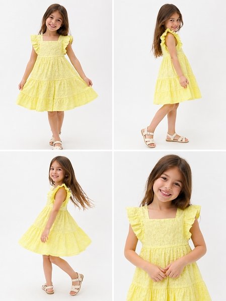 Κίτρινο φόρεμα για κορίτσια