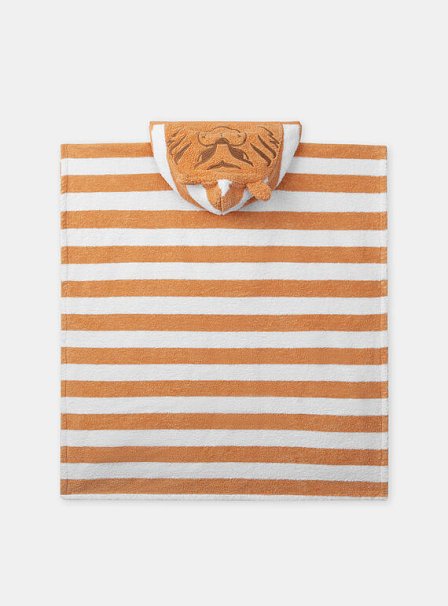 Παιδικό Πόντσο-Πετσέτα για Αγόρια Orange Tiger