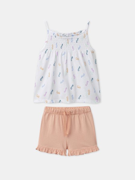 Παιδικό Σετ για Κορίτσια Orange Seahorses