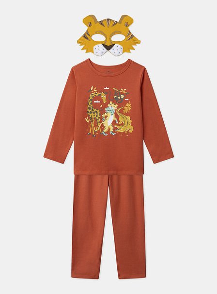 Σετ Παιδικές Πιτζάμες για Αγόρια Orange Tiger