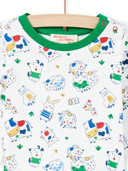 Βρεφική Μπλούζα για Αγόρια Cartoon Zoo