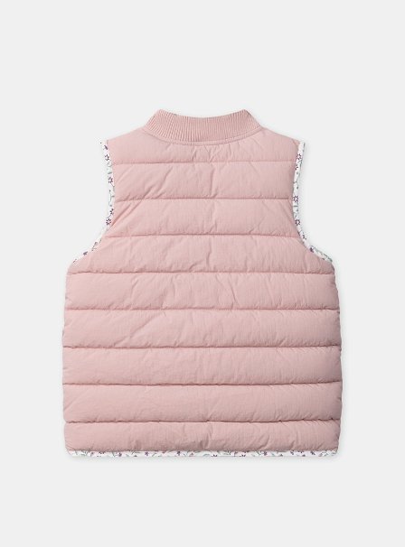 Παιδικό Αμάνικο Μπουφάν για Κορίτσια Dusty Pink