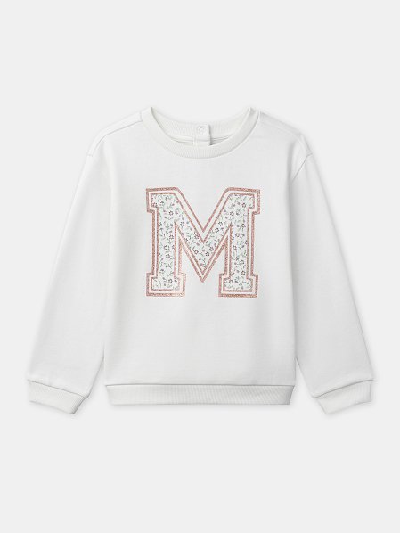 Παιδικό Φούτερ για Κορίτσια White Major