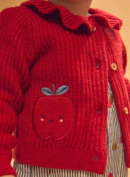 Βρεφική Ζακέτα για Κορίτσια Red Apples
