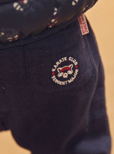 Βρεφικό Παντελόνι για Αγόρια Navy Karate