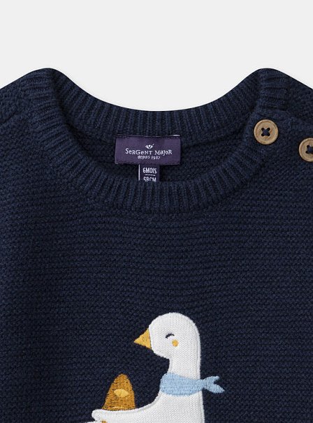 Βρεφικό Πουλόβερ για Αγόρια Navy French