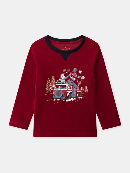 Σετ Παιδικές Πιτζάμες για Αγόρια Velour Christmas