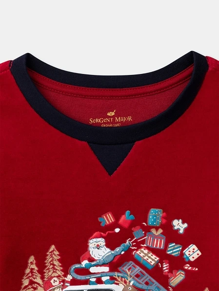 Σετ Παιδικές Πιτζάμες για Αγόρια Velour Christmas