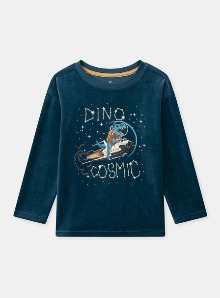 Σετ Παιδικές Πιτζάμες για Αγόρια Petrol Dinocosmic