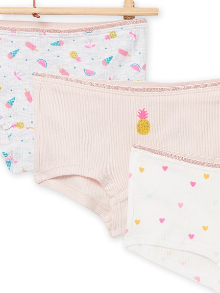 Σετ Παιδικά Εσώρουχα για Κορίτσια Πολύχρωμο Summer 3 τμχ