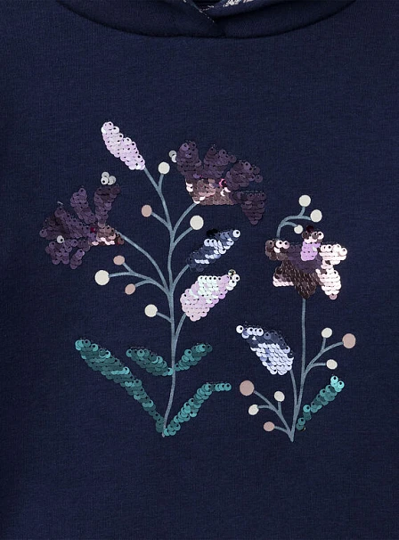 Παιδικό Φούτερ για Κορίτσια Navy Hint