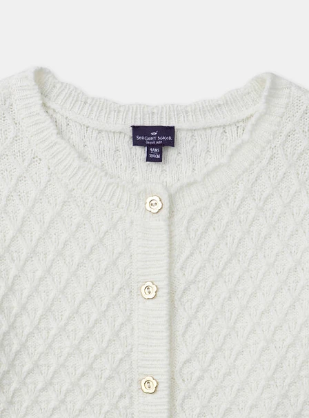 Παιδική Ζακέτα για Κορίτσια Cottage White