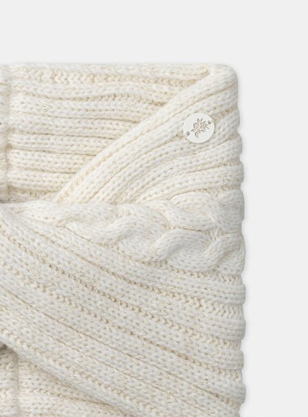 Παιδικός Λαιμός-Κασκόλ για Κορίτσια White Twist