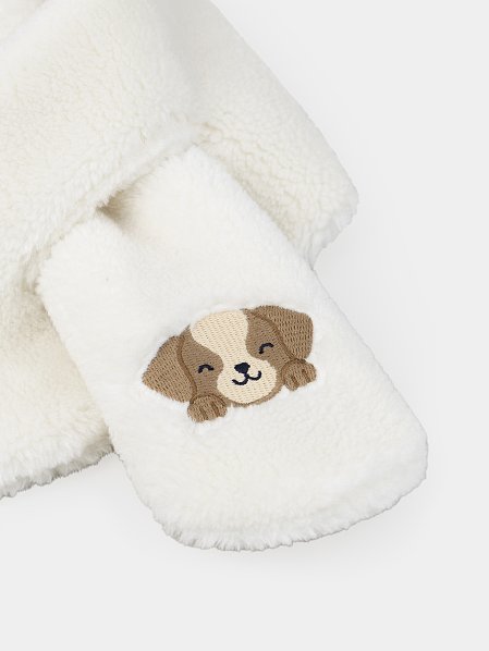 Βρεφικό Κασκόλ για Αγόρια Fluffy Puppy