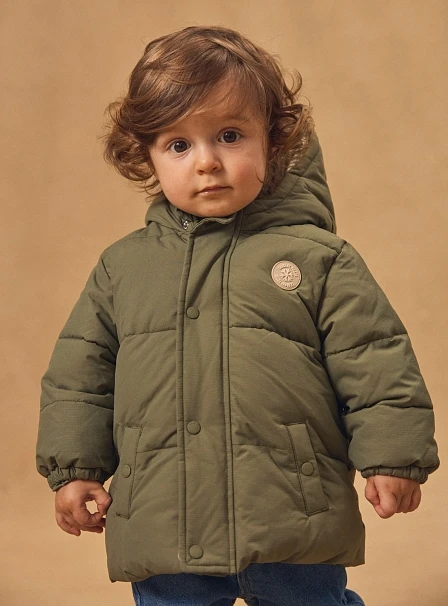 Βρεφικό Μπουφάν για Αγόρια Cozy Chaki