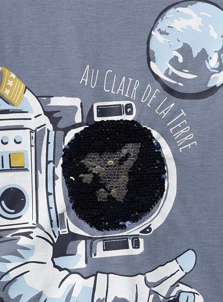 Παιδική Μπλούζα για Αγόρια Grey Astronaut