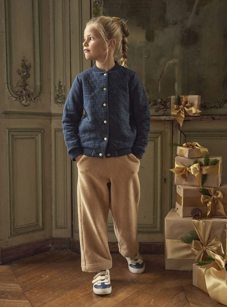 Παιδική Ζακέτα για Κορίτσια Navy Snowfall