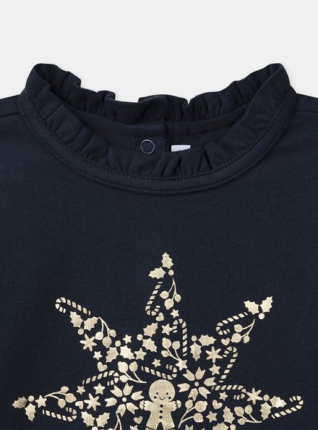 Παιδική Μπλούζα για Κορίτσια Navy Gingerstar