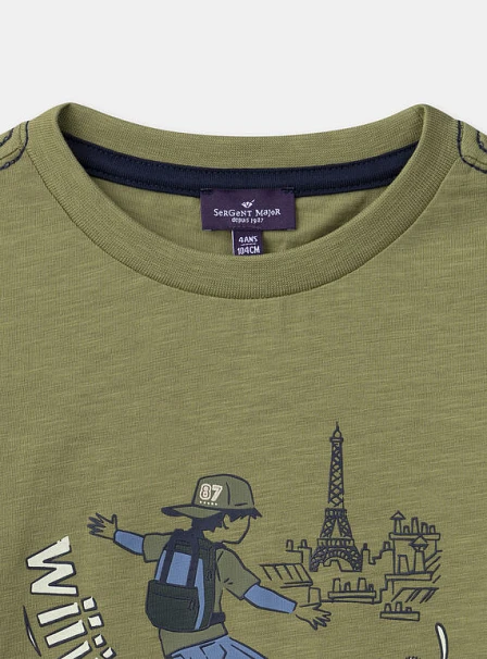 Παιδική Μπλούζα για Αγόρια Olive Wizz