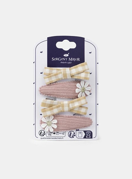 Σετ Παιδικά Κοκαλάκια Μαλλιών για Κορίτσια Cottage Core 4 τμχ