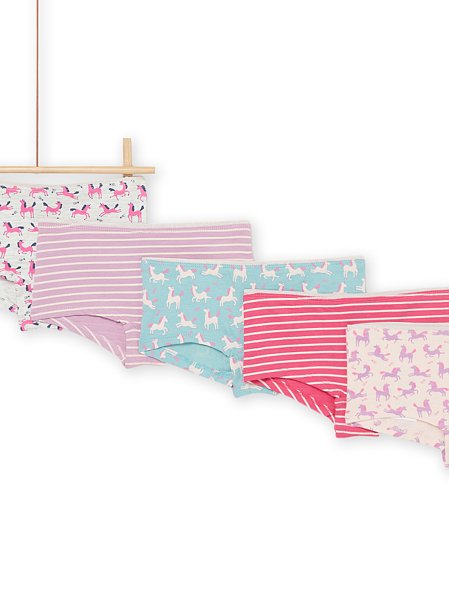 Σετ Παιδικά Εσώρουχα για Κορίτσια Πολύχρωμα Unicorns 5 τμχ