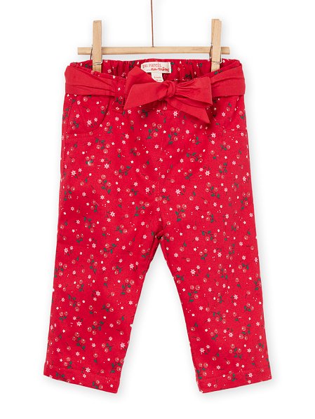Βρεφικό Κόκκινο Παντελόνι για Κορίτσια Festive Red