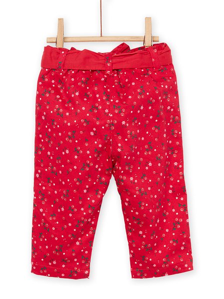 Βρεφικό Κόκκινο Παντελόνι για Κορίτσια Festive Red