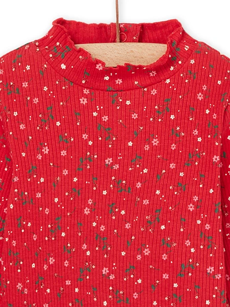 Βρεφική Μπλούζα για Κορίτσια Letture Red