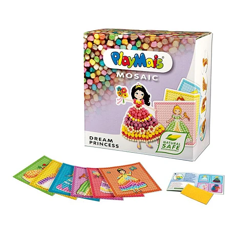 Playmais Παιδικό Παιχνίδι Μωσαϊκό με 6 Εικόνες Μικρές Πριγκίπισσες PLM-160178