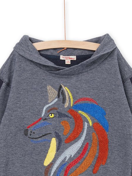 ΠΑΙΔΙΚΟ ΓΚΡΙ ΦΟΥΤΕΡ ΜΕ ΚΟΥΚΟΥΛΑ ΓΙΑ ΑΓΟΡΙΑ