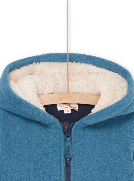 Παιδική Μακρυμάνικη Ζακέτα για Αγόρια Fleece Blue