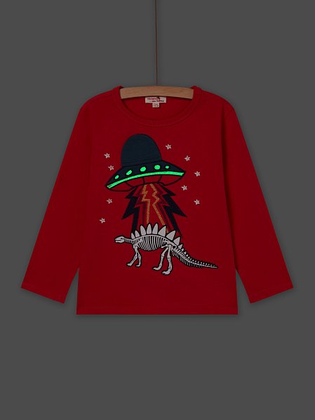 ΠΑΙΔΙΚΗ KOKKINH ΜΑΚΡΥΜΑΝΙΚΗ ΜΑΚΟ ΜΠΛΟΥΖΑ ΓΙΑ ΑΓΟΡΙΑ