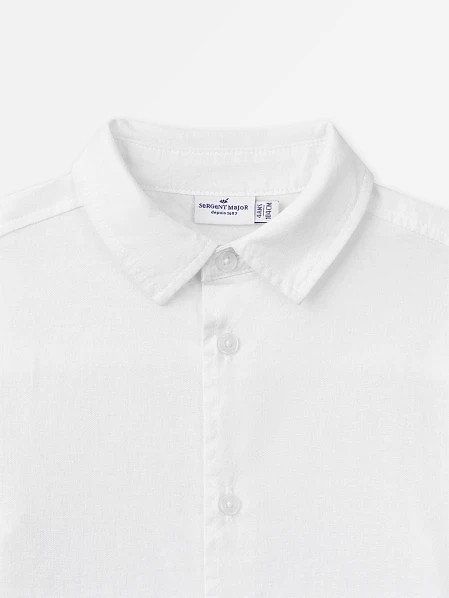 Παιδικό Πουκάμισο για Αγόρια Timeless White