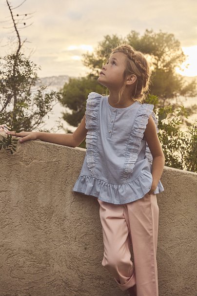 Παιδικό πουκάμισο για κορίτσια PSACAMETTE