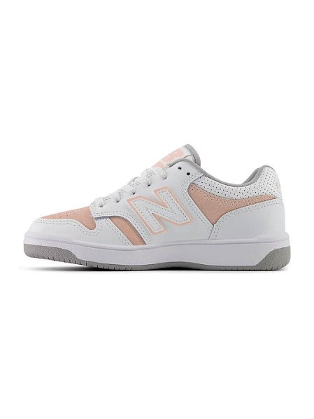Παιδικά Παπούτσια New Balance 480 για Κορίτσια White/Pink (Μεγέθη 28-33)