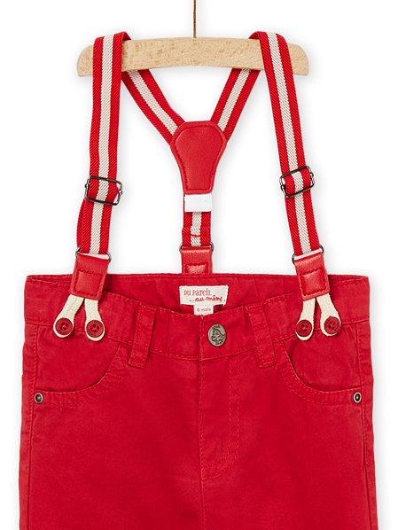 Βρεφικό Παντελόνι για Αγόρια Bright Red