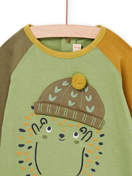 Βρεφική Μπλούζα για Αγόρια Olive Hedgehog