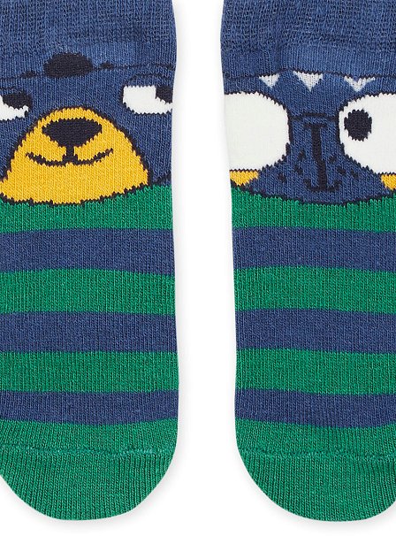 Βρεφικές Κάλτσες για Αγόρια Μπλε/Πράσινο Stripes