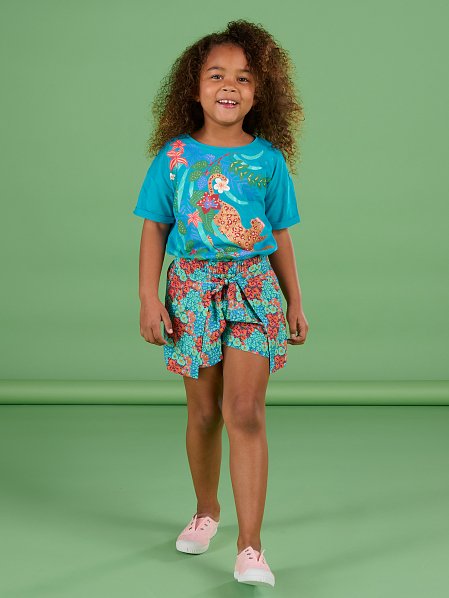 Παιδικό Σορτς για Κορίτσια Blue Floral
