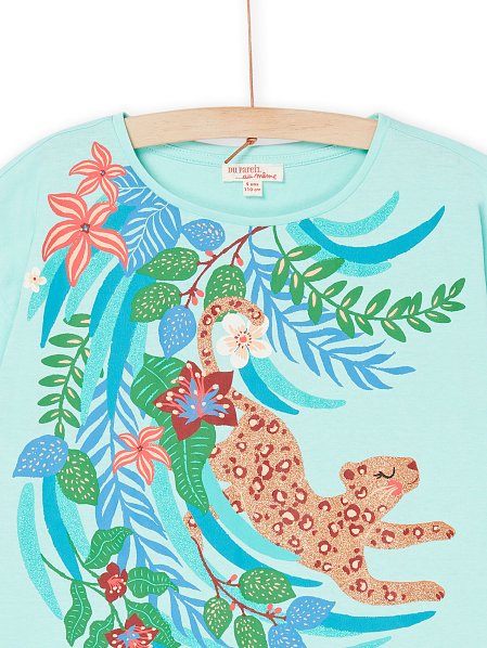 Παιδική Μπλούζα για Κορίτσια Calm Leopard