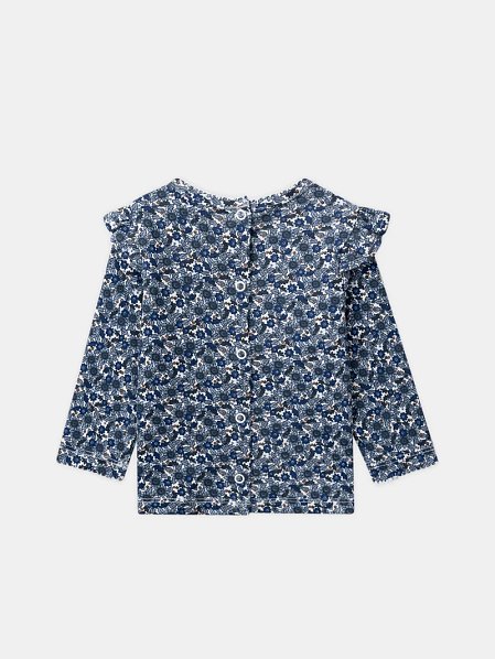 Βρεφικό Σετ για Κορίτσια Floral Denim
