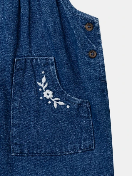 Βρεφικό Σετ για Κορίτσια Floral Denim