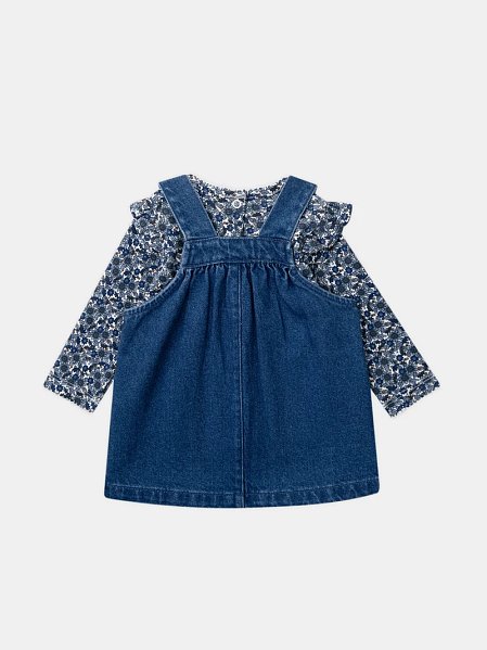 Βρεφικό Σετ για Κορίτσια Floral Denim