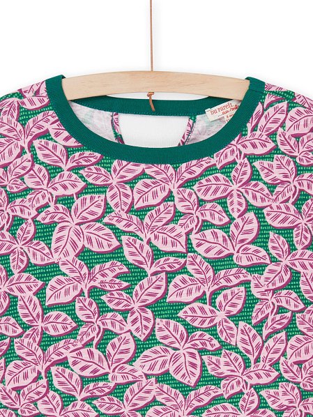 Παιδική Μπλούζα για Κορίτσια Retro Leaves